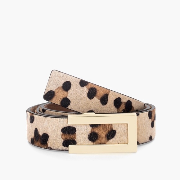 Chico’s Leopard Print Hair-calf Belt - Picture 3 of 7